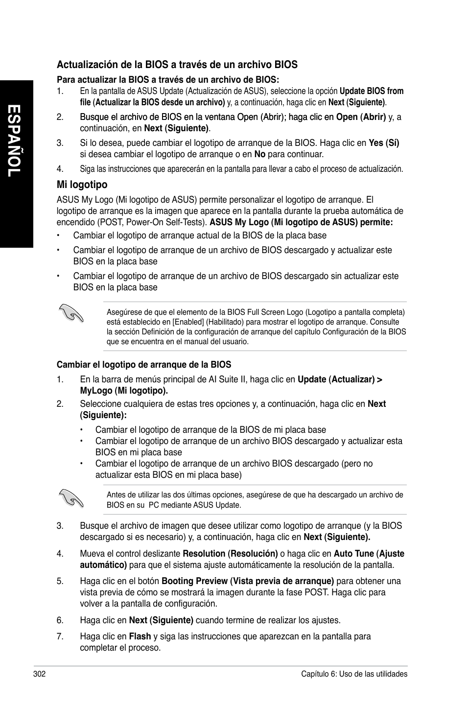 Es pa ño l es pa ño l es pa ño l es pa ño l | Asus BM1845 User Manual | Page 304 / 644