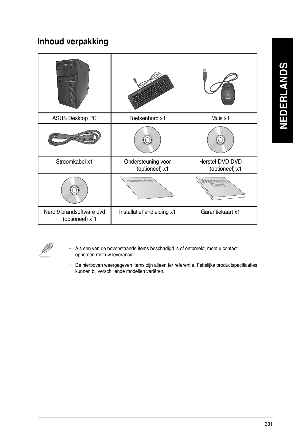 Inhoud verpakking | Asus BM1845 User Manual | Page 333 / 644