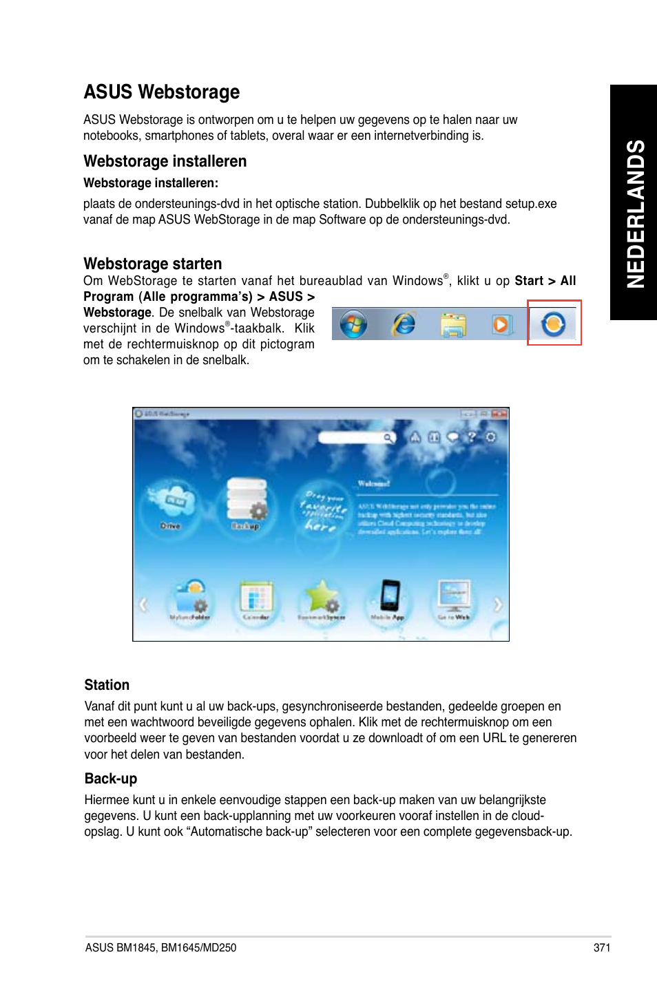 Asus webstorage, Ne de rl an ds ne de rl an ds | Asus BM1845 User Manual | Page 373 / 644