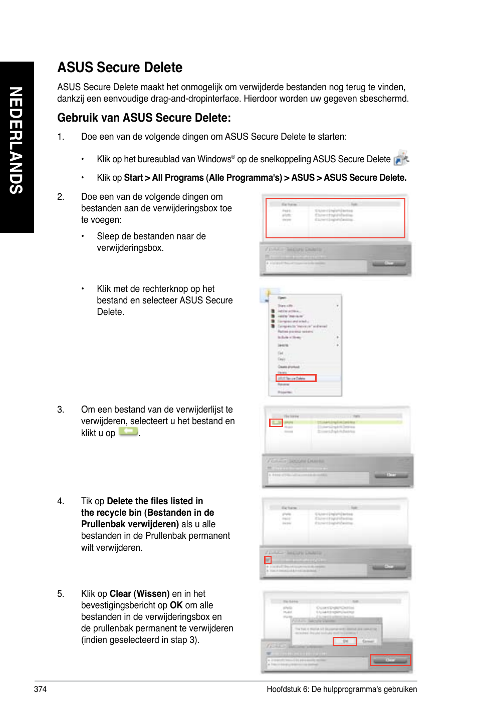 Asus secure delete | Asus BM1845 User Manual | Page 376 / 644