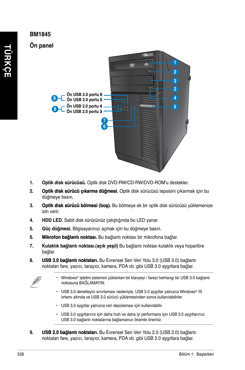 Tü rk çe tü rk çe | Asus BM1845 User Manual | Page 528 / 644