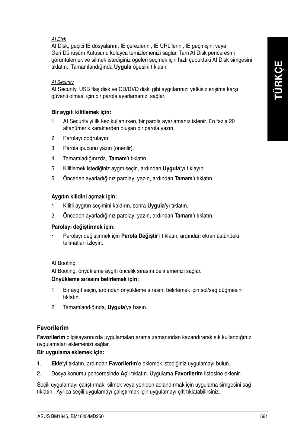 Tü rk çe tü rk çe tü rk çe tü rk çe | Asus BM1845 User Manual | Page 563 / 644