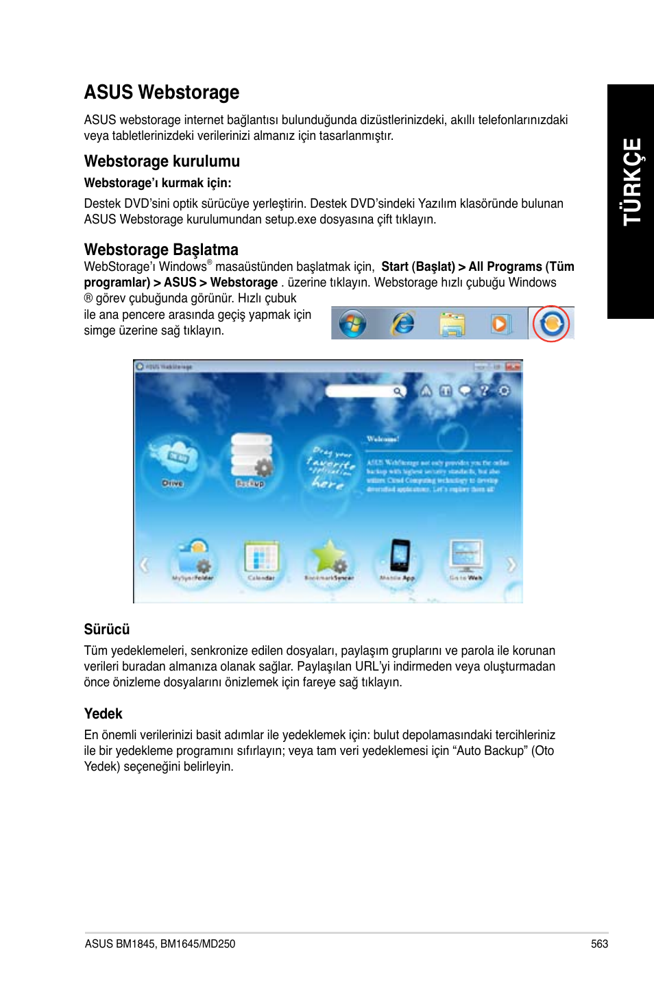 Asus webstorage, Tü rk çe tü rk çe tü rk çe tü rk çe | Asus BM1845 User Manual | Page 565 / 644