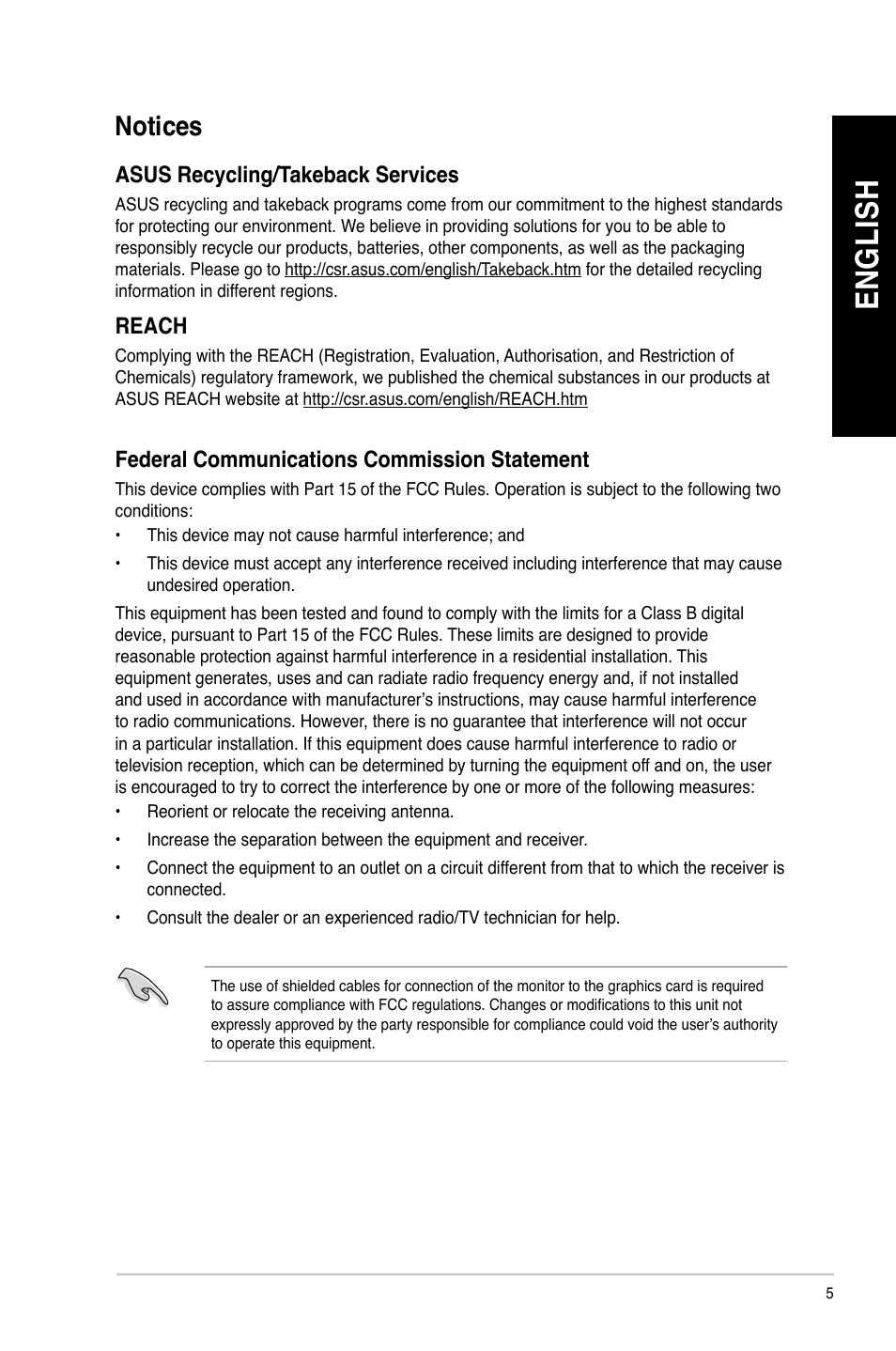 Notices, En gl is h en gl is h en gl is h en gl is h | Asus BM1845 User Manual | Page 7 / 644