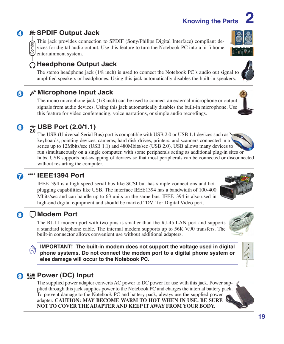 Asus VX2 User Manual | Page 19 / 101