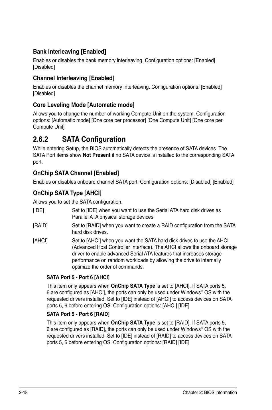 2 sata configuration | Asus A55BM-PLUS User Manual | Page 50 / 72