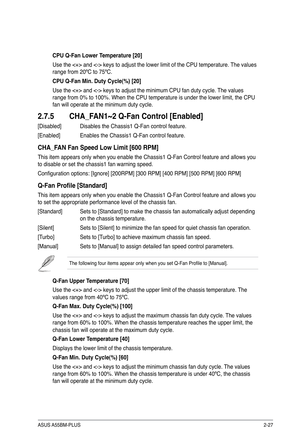 5 cha_fan1~2 q-fan control [enabled | Asus A55BM-PLUS User Manual | Page 59 / 72