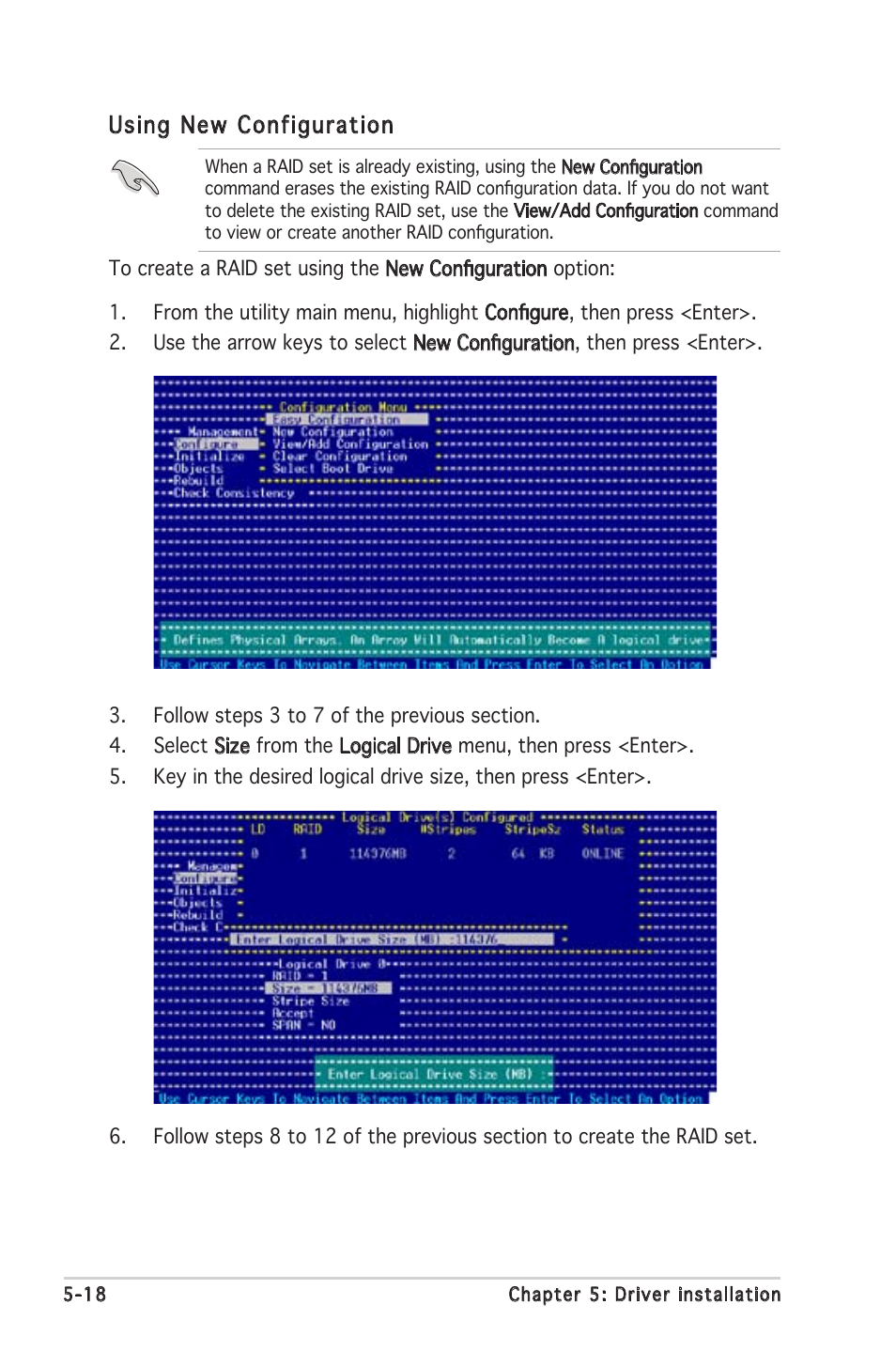 Using new configuration | Asus P5MT-MX/C User Manual | Page 114 / 156