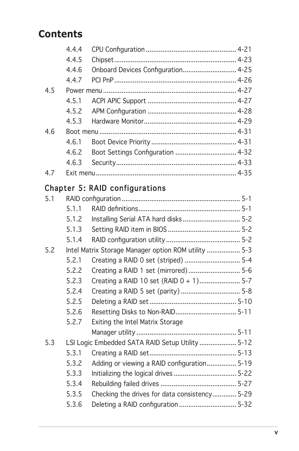 Asus P5MT-MX/C User Manual | Page 5 / 156