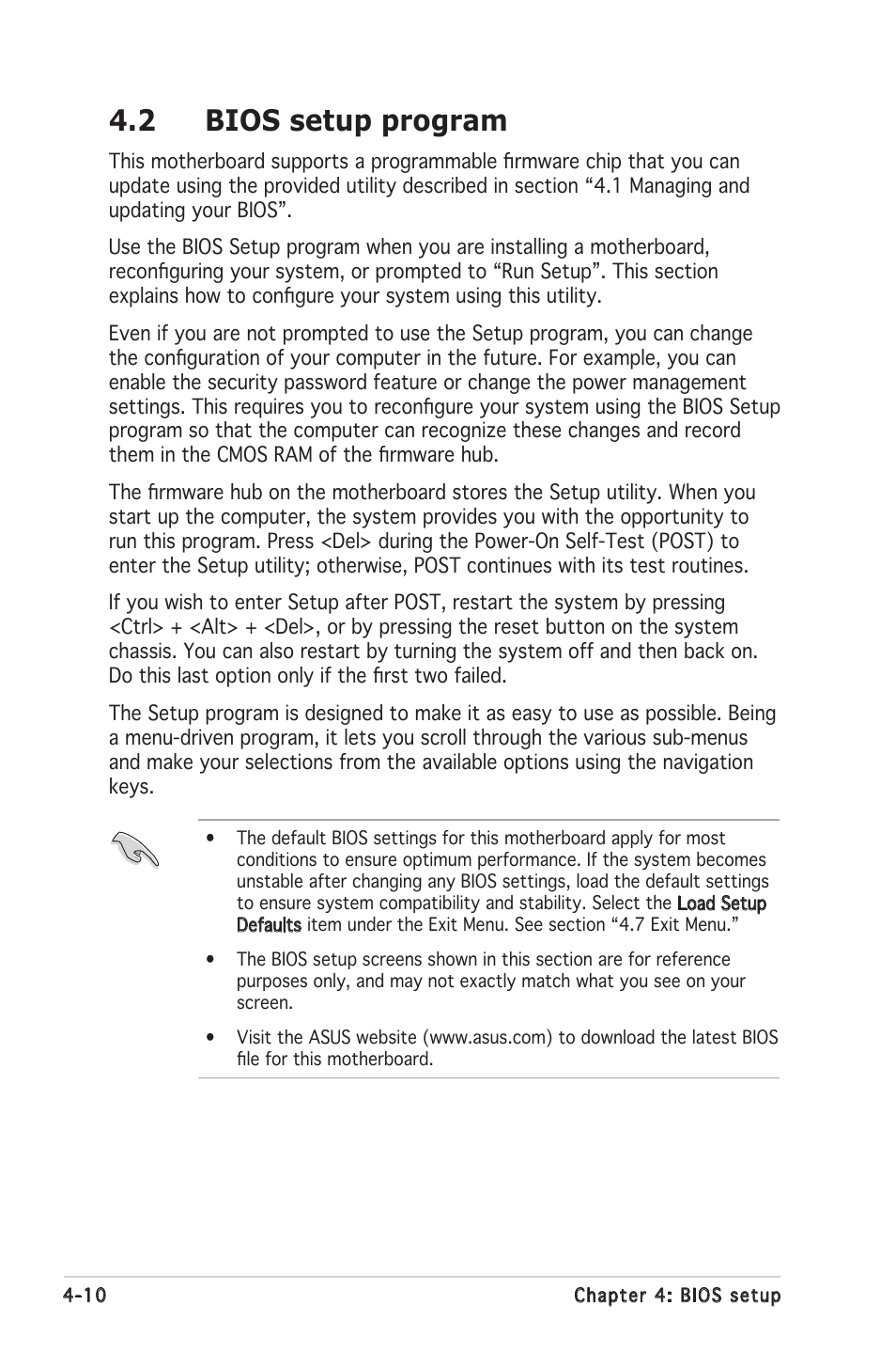 2 bios setup program | Asus P5MT-MX/C User Manual | Page 68 / 156