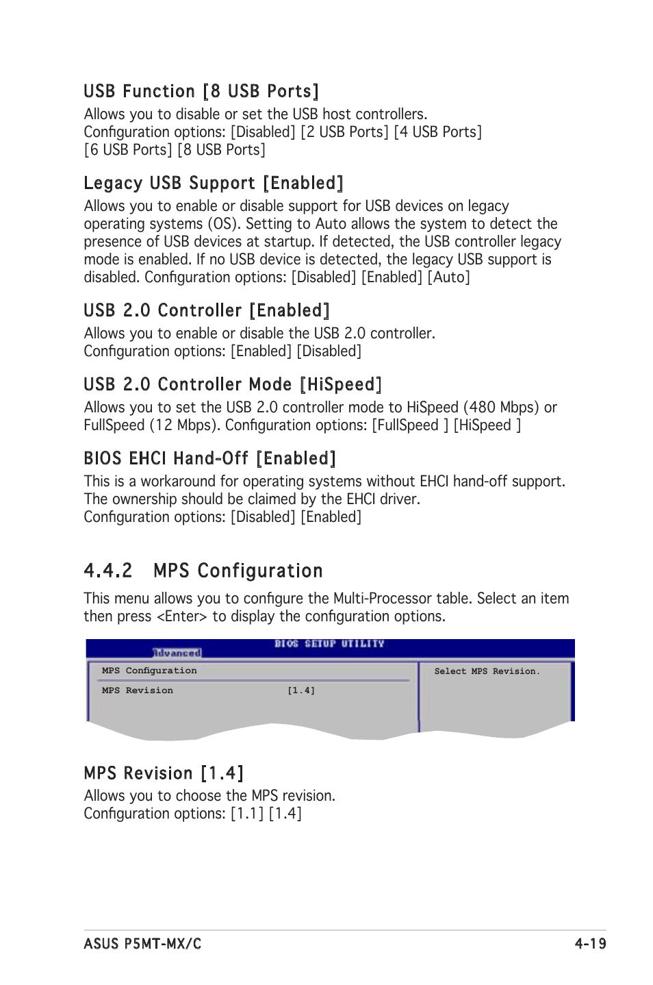 2 mps configuration | Asus P5MT-MX/C User Manual | Page 77 / 156