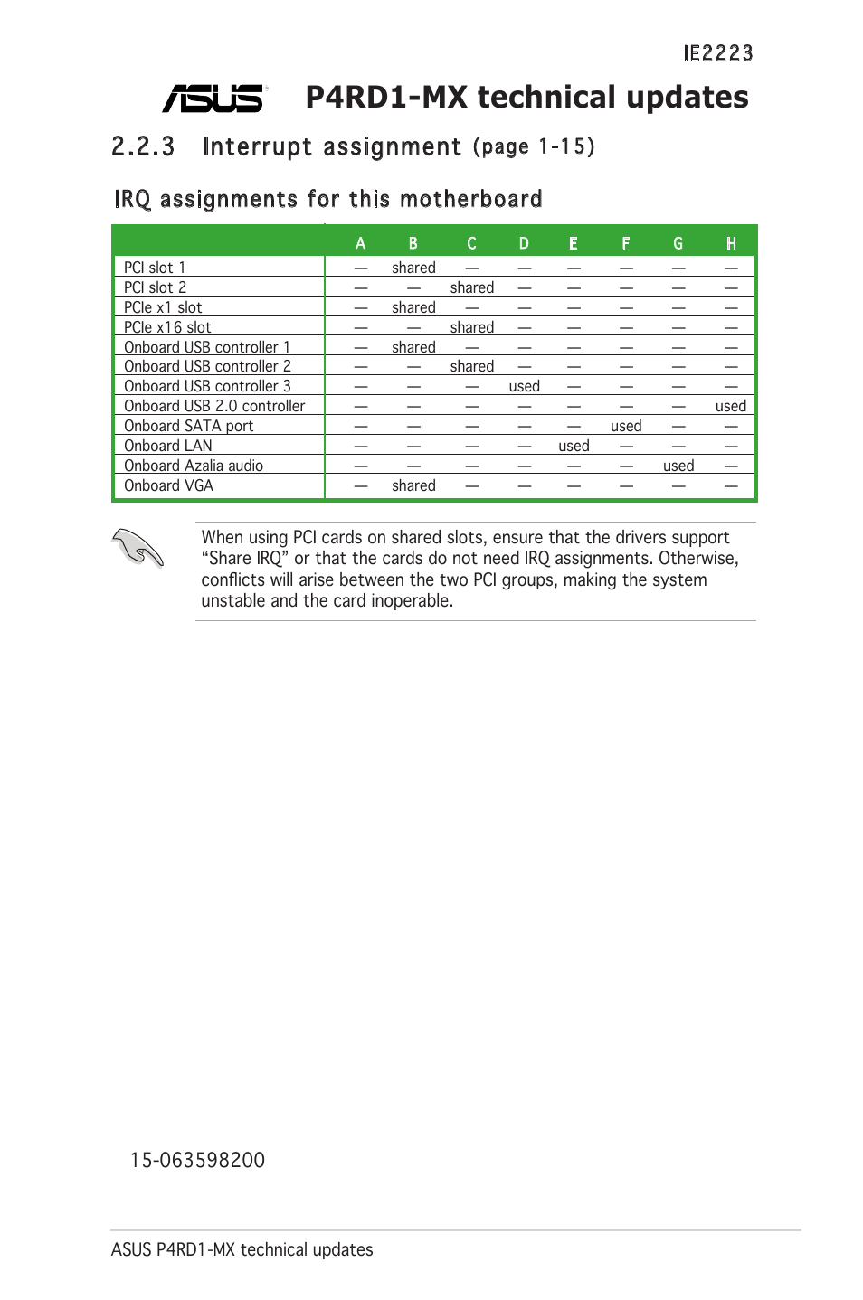 Asus P4RD1-MX User Manual | 1 page