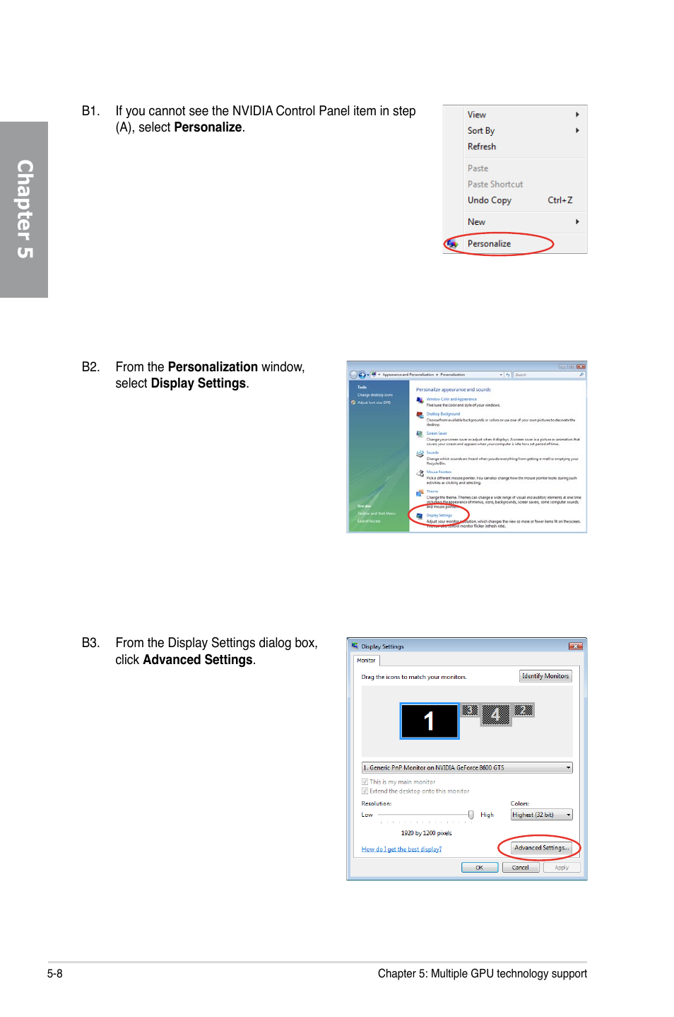 Chapter 5 | Asus P7P55D EVO User Manual | Page 126 / 128