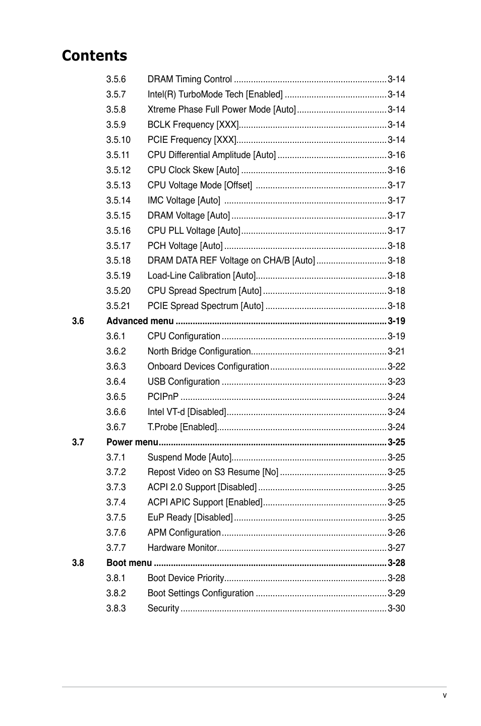 Asus P7P55D EVO User Manual | Page 5 / 128