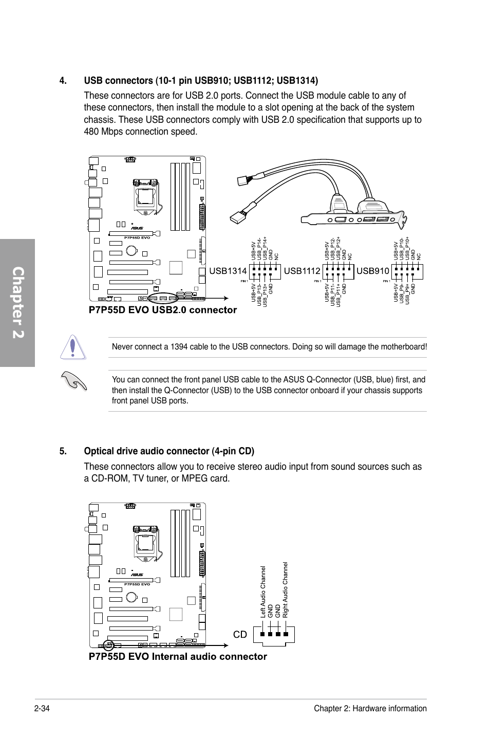 Chapter 2 | Asus P7P55D EVO User Manual | Page 54 / 128