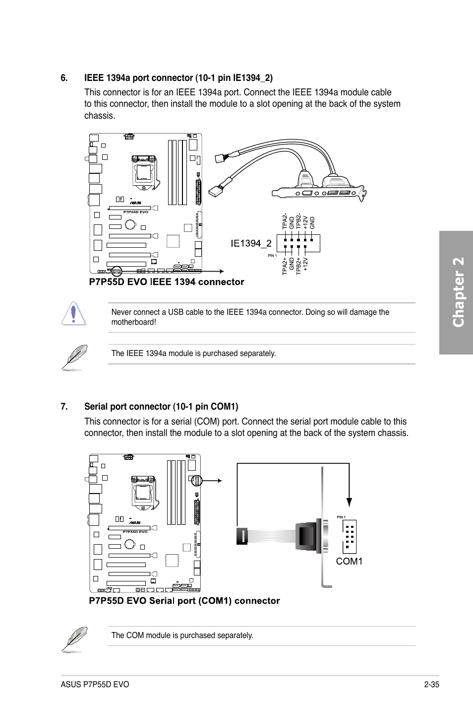 Chapter 2 | Asus P7P55D EVO User Manual | Page 55 / 128