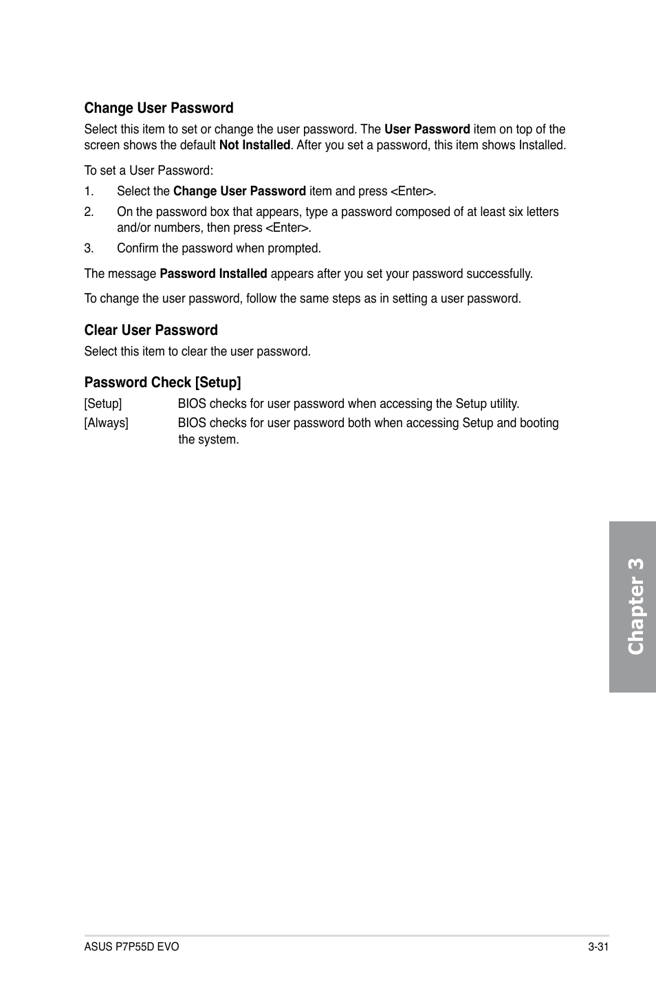 Chapter 3 | Asus P7P55D EVO User Manual | Page 93 / 128