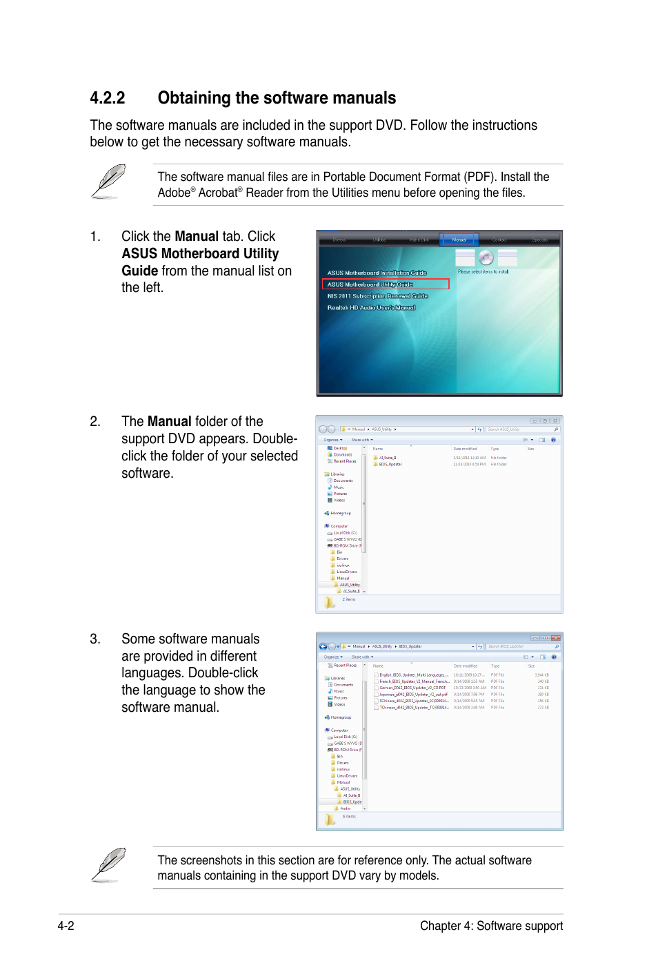 2 obtaining the software manuals | Asus P8B WS User Manual | Page 120 / 148