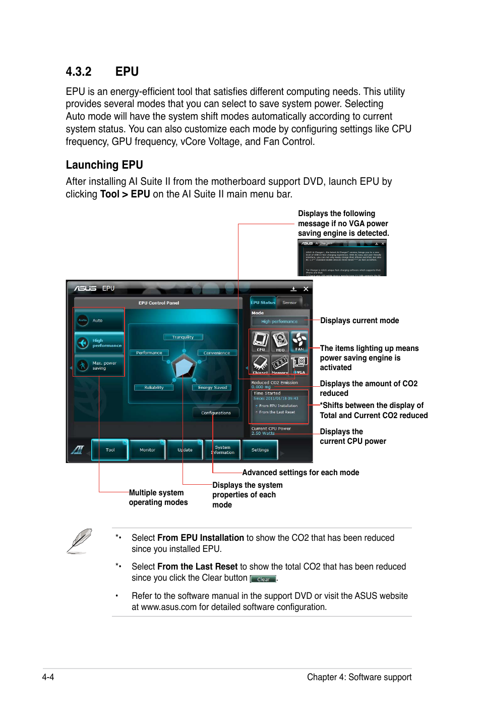 2 epu, Launching epu | Asus P8B WS User Manual | Page 122 / 148