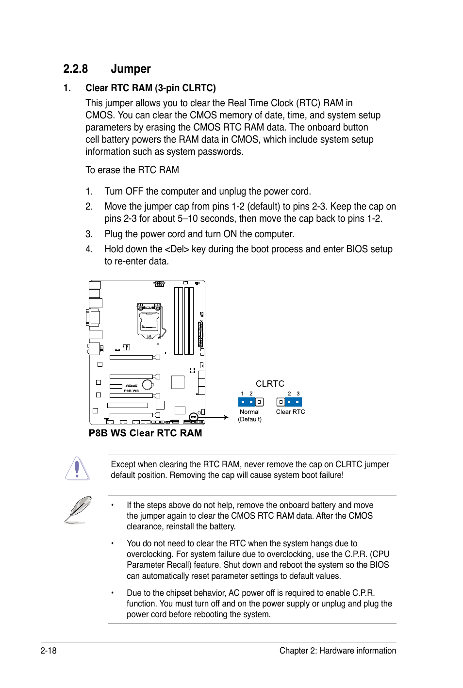 8 jumper | Asus P8B WS User Manual | Page 44 / 148