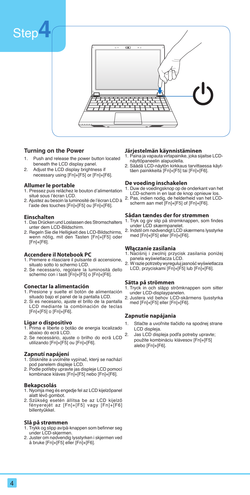 Step | Asus S121 User Manual | Page 4 / 20