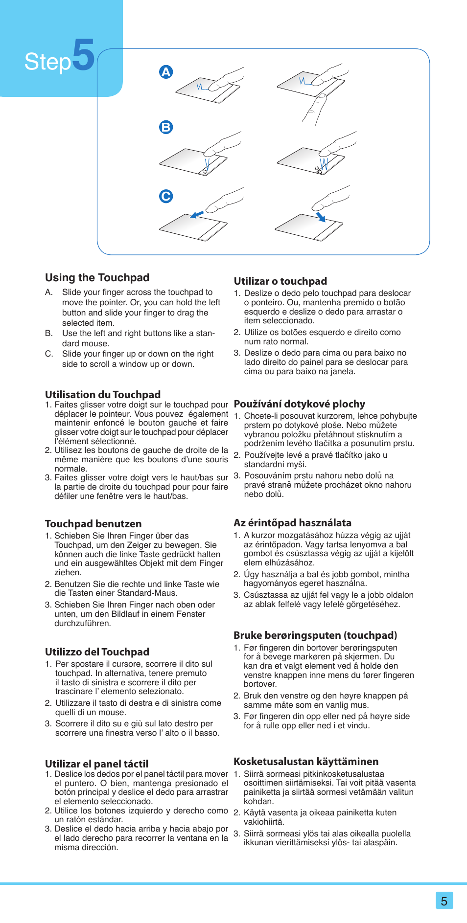 Step, Bc a | Asus S121 User Manual | Page 5 / 20