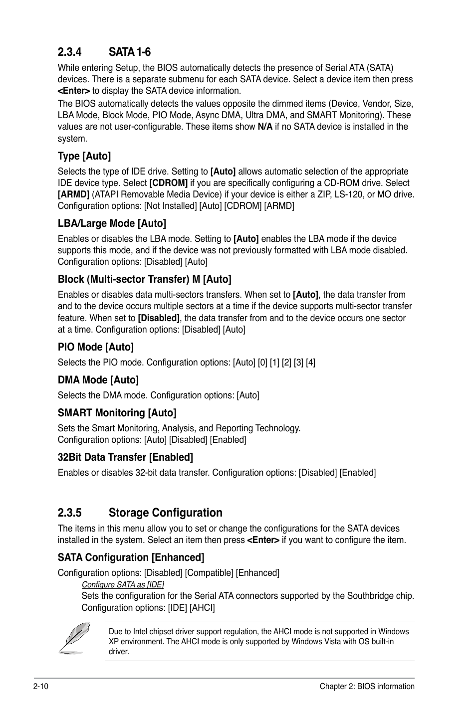 4 sata 1-6, 5 storage configuration, Sata 1-6 -10 | Storage configuration -10 | Asus P5QL User Manual | Page 48 / 64