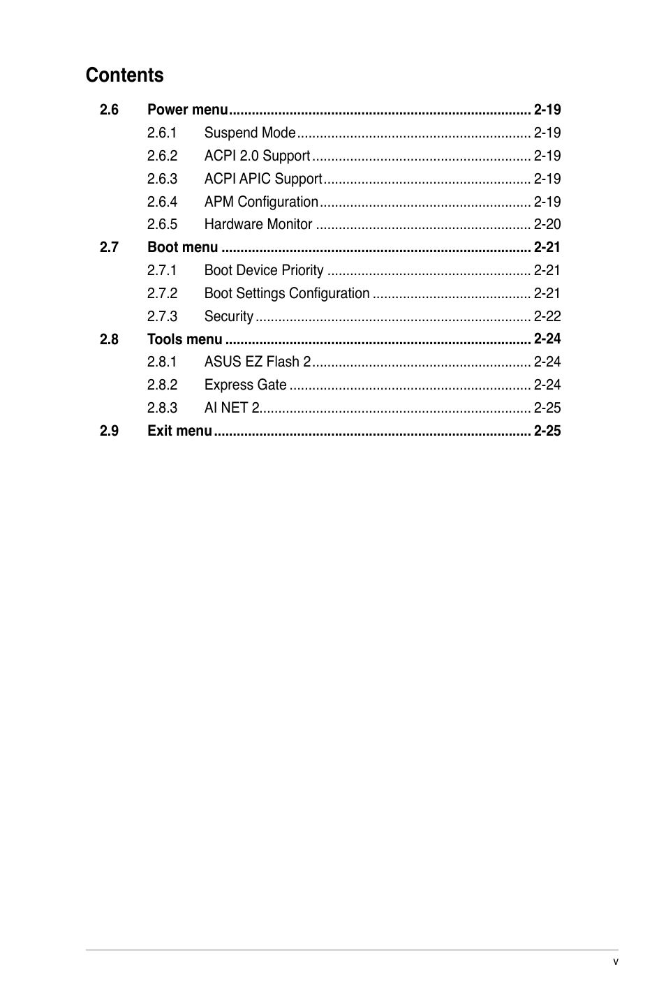 Asus P5QL User Manual | Page 5 / 64