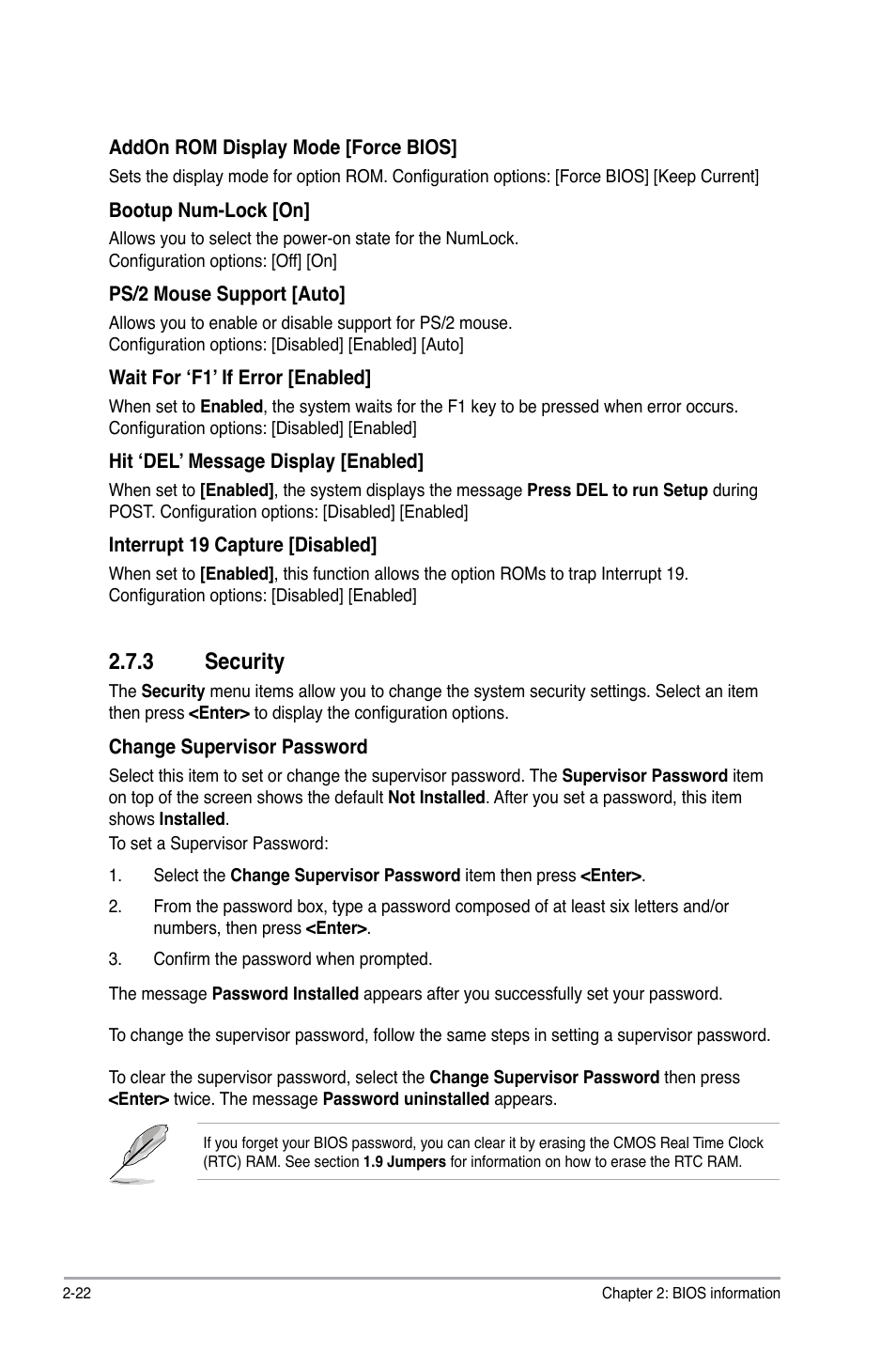 3 security, Security -22 | Asus P5QL User Manual | Page 60 / 64