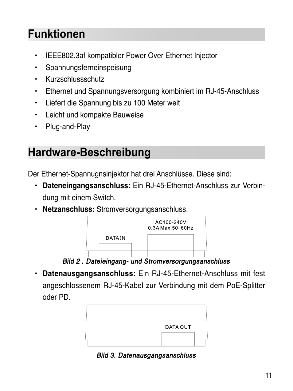 Funktionen, Hardware-beschreibung | Asus EI-102 User Manual | Page 12 / 41