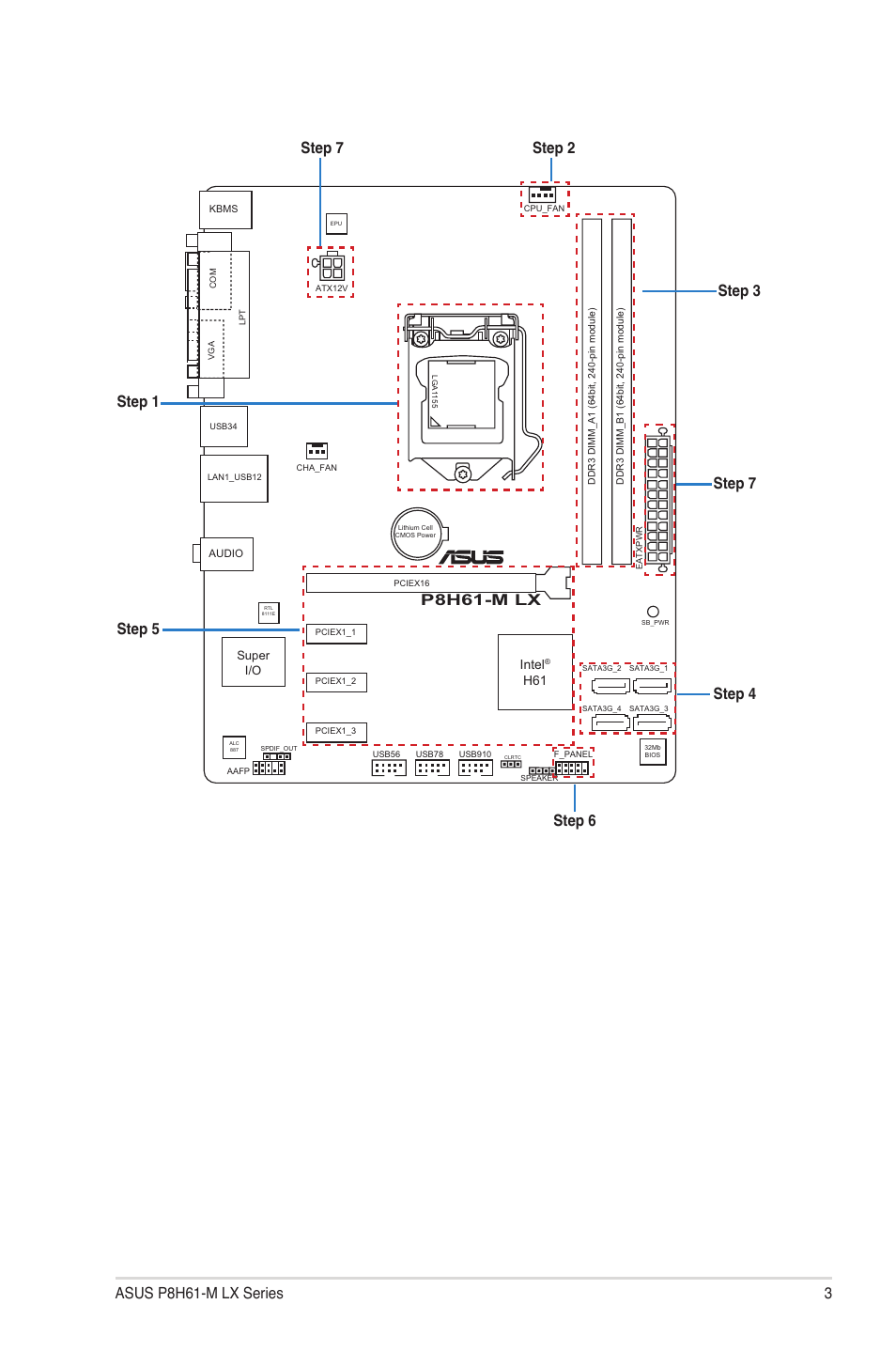 Asus P8H61-M LX PLUS User Manual | Page 3 / 14