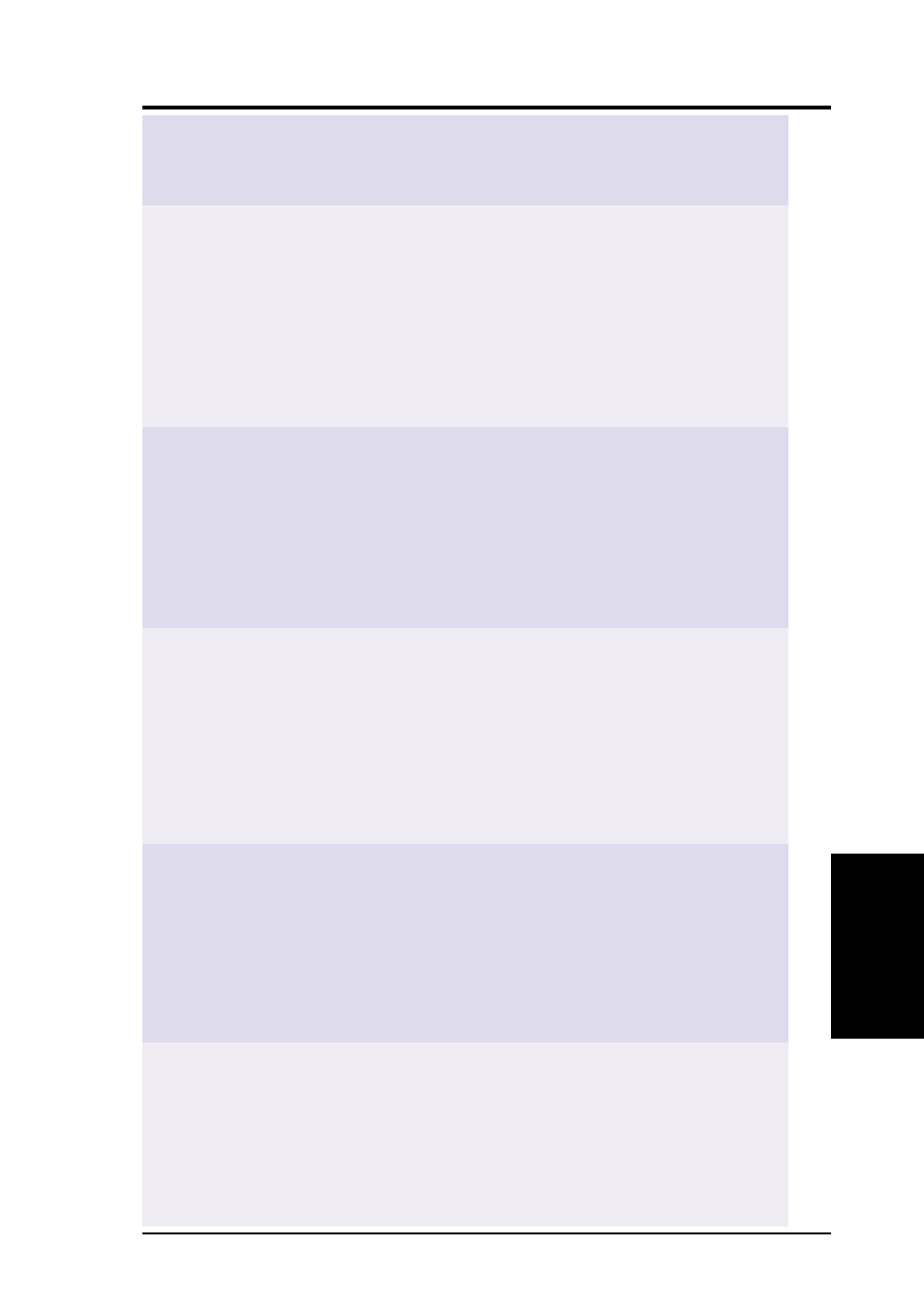 V. resolution table, Resolution vertical horizontal frequency frequency, Color depth | Asus V7700 Ti User Manual | Page 101 / 104