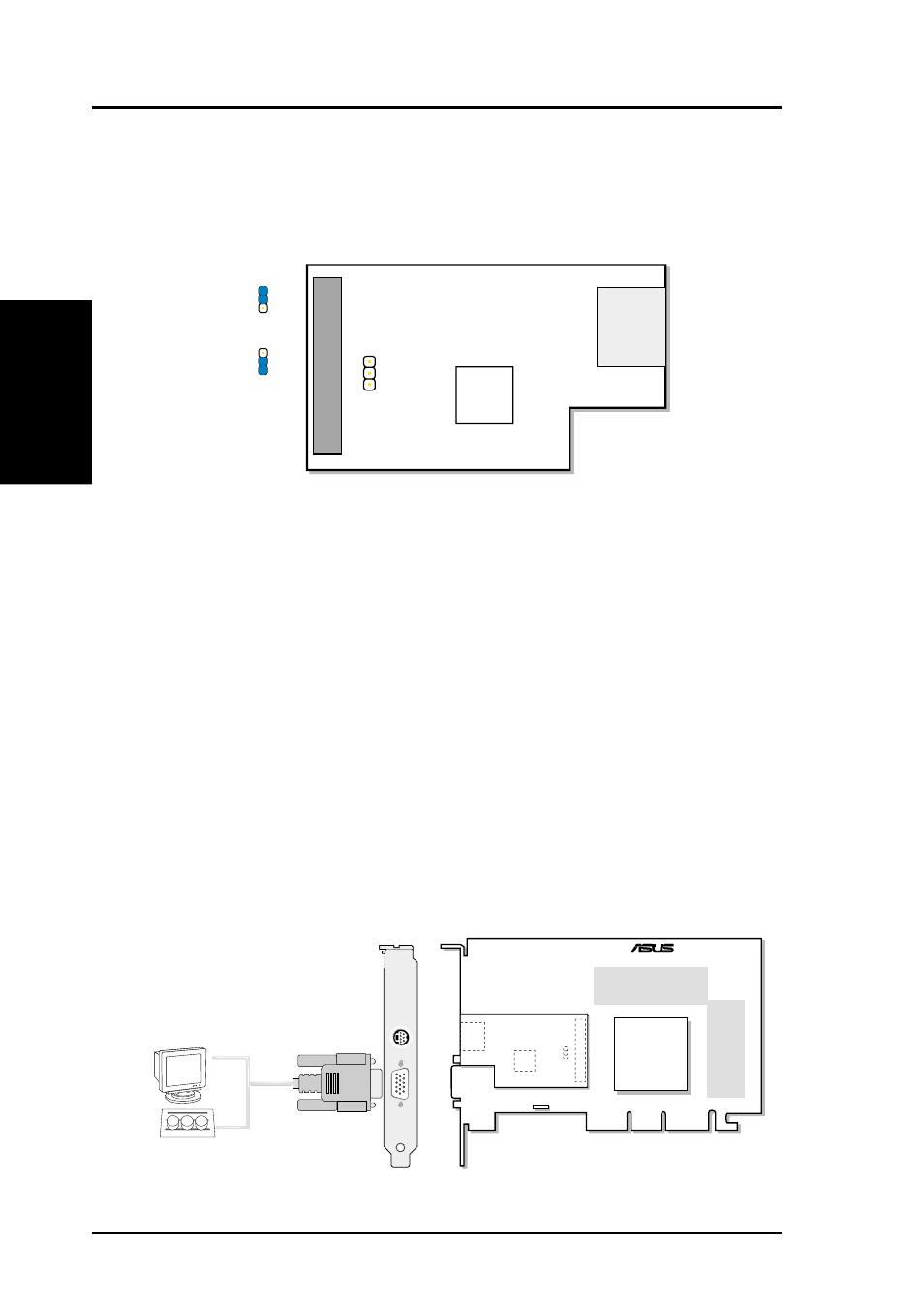 Asus tv77 tv-out module, Optional ), Asus tv77 tv-out module layout | Asus tv77 tv-out module connection, Ii. h/w setup asus tv77 | Asus V7700 Ti User Manual | Page 18 / 104