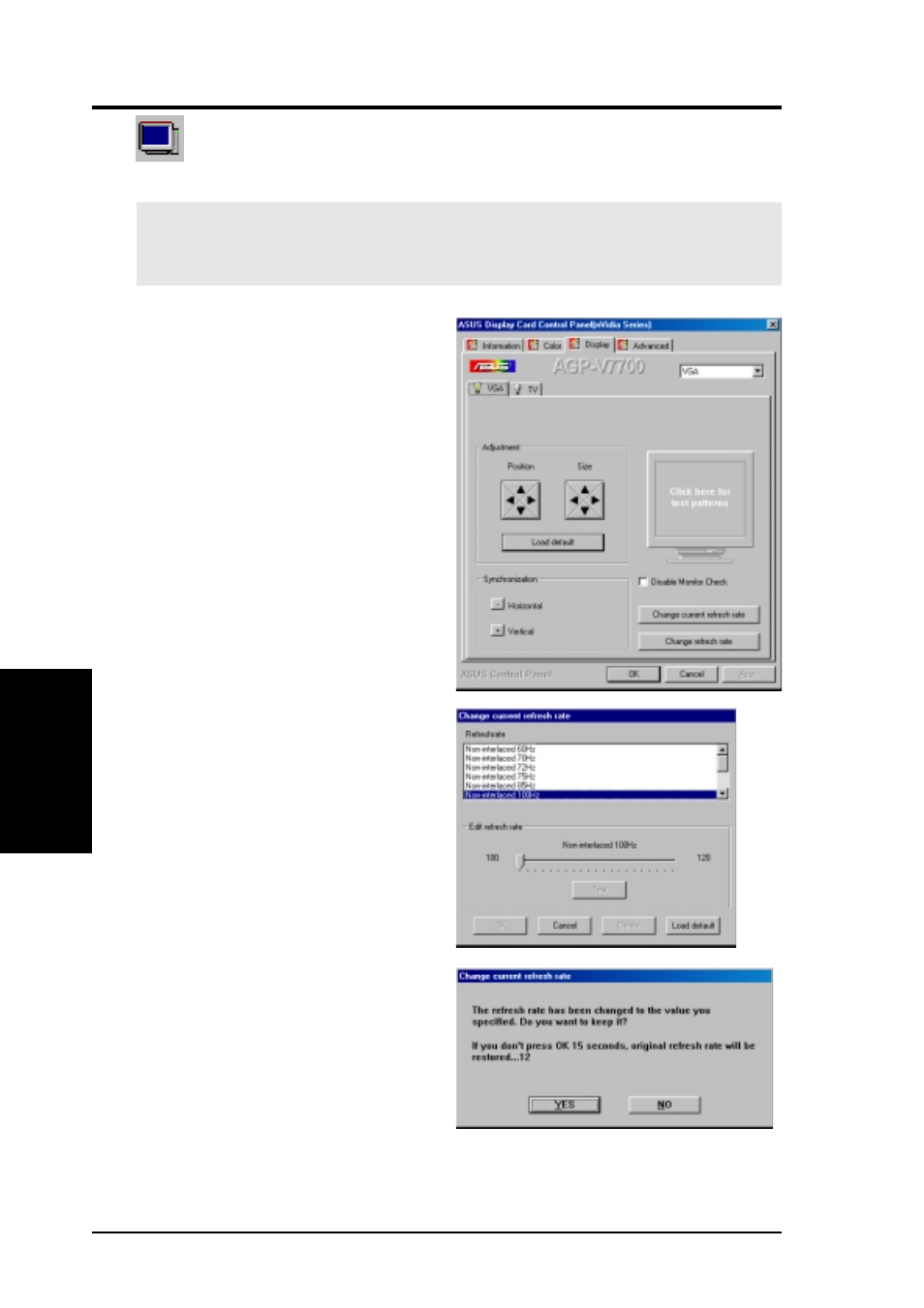 Iv. software reference, Display | Asus V7700 Ti User Manual | Page 48 / 104