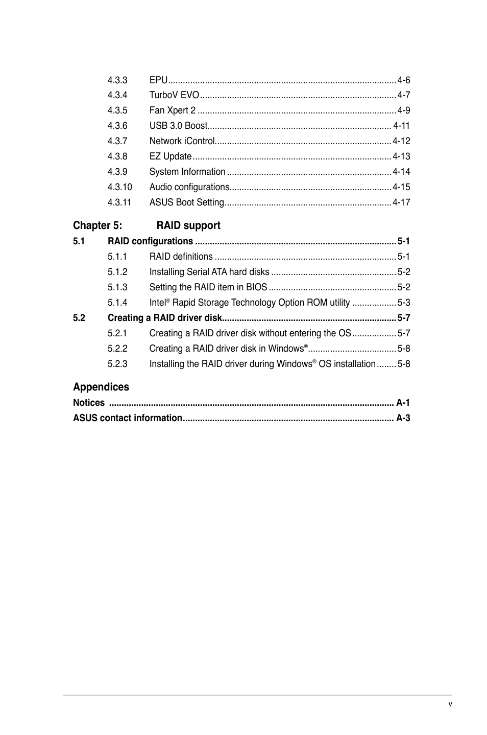 Asus H87-PLUS User Manual | Page 5 / 136