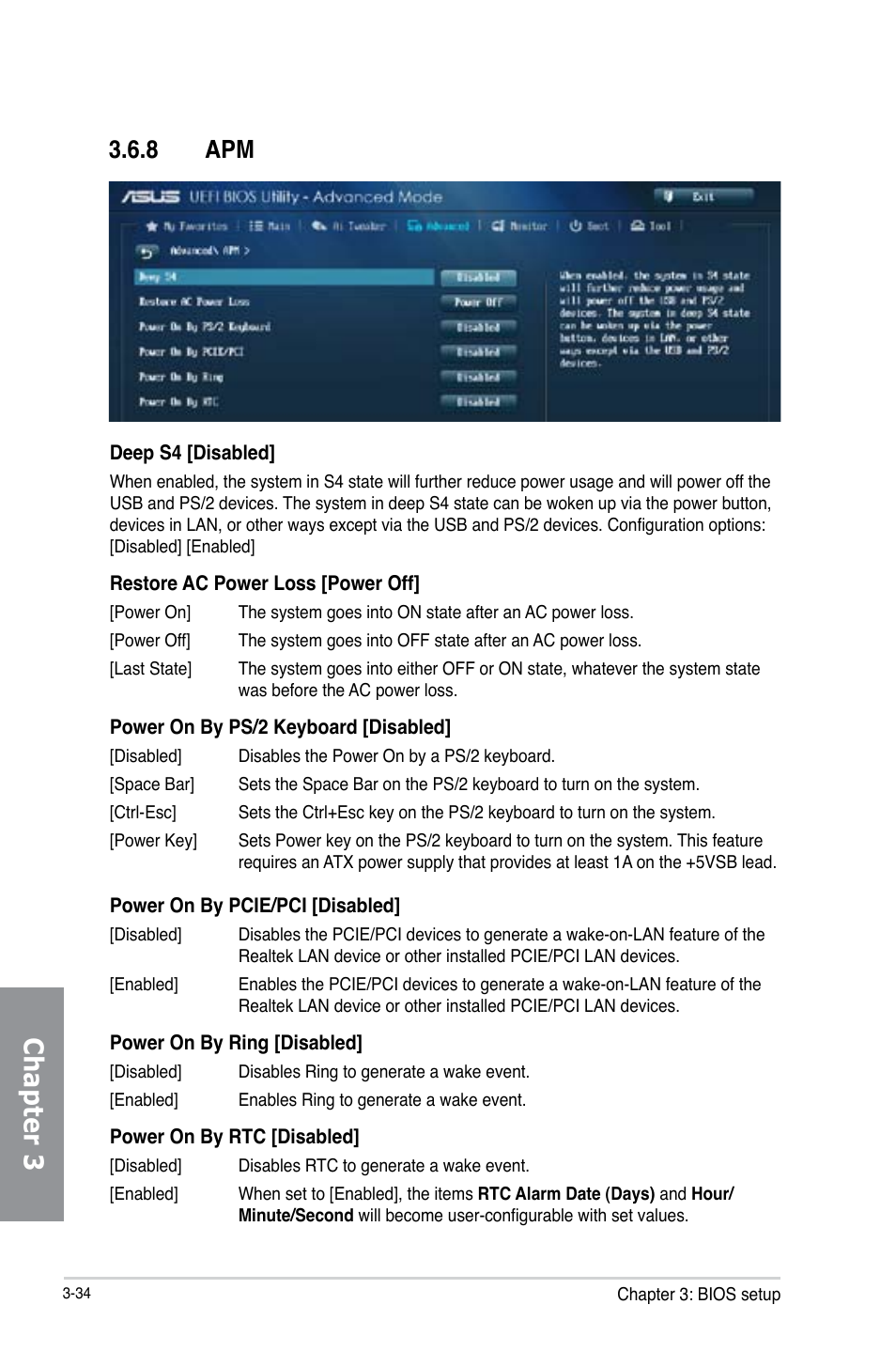 Chapter 3, 8 apm | Asus H87-PLUS User Manual | Page 86 / 136