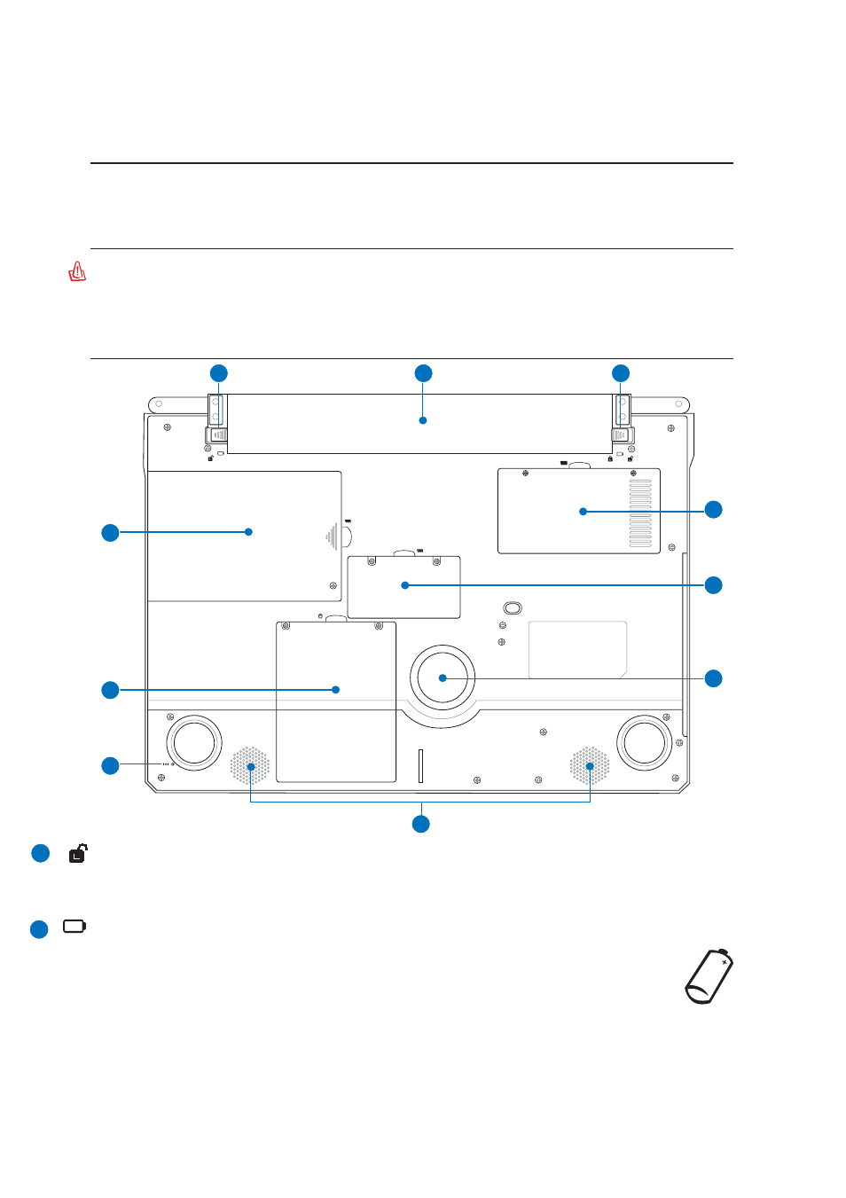 Bottom side | Asus W2J User Manual | Page 14 / 73