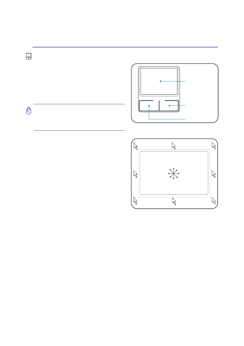 Pointing device, Using the touchpad | Asus W2J User Manual | Page 37 / 73