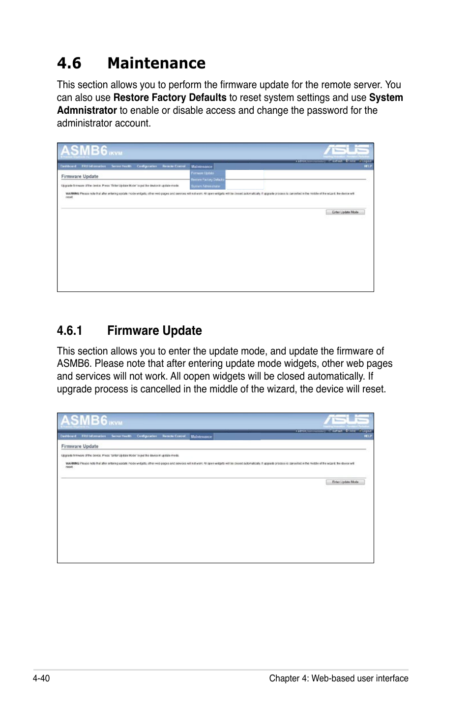 6 maintenance | Asus ASMB6-iKVM User Manual | Page 102 / 114