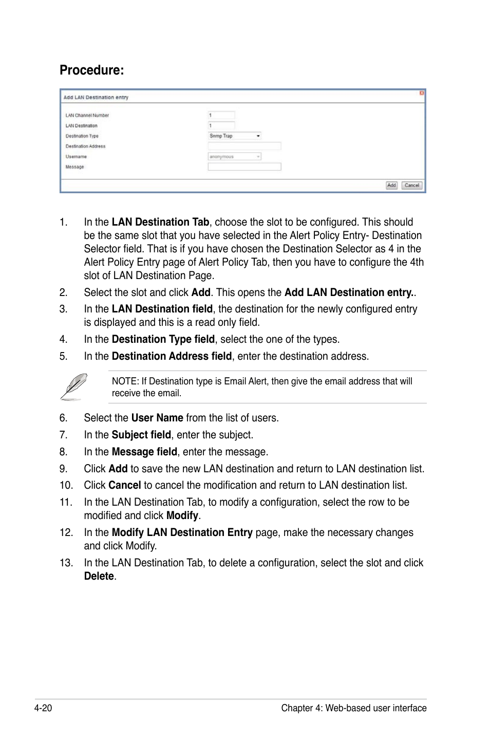 Procedure | Asus ASMB6-iKVM User Manual | Page 82 / 114