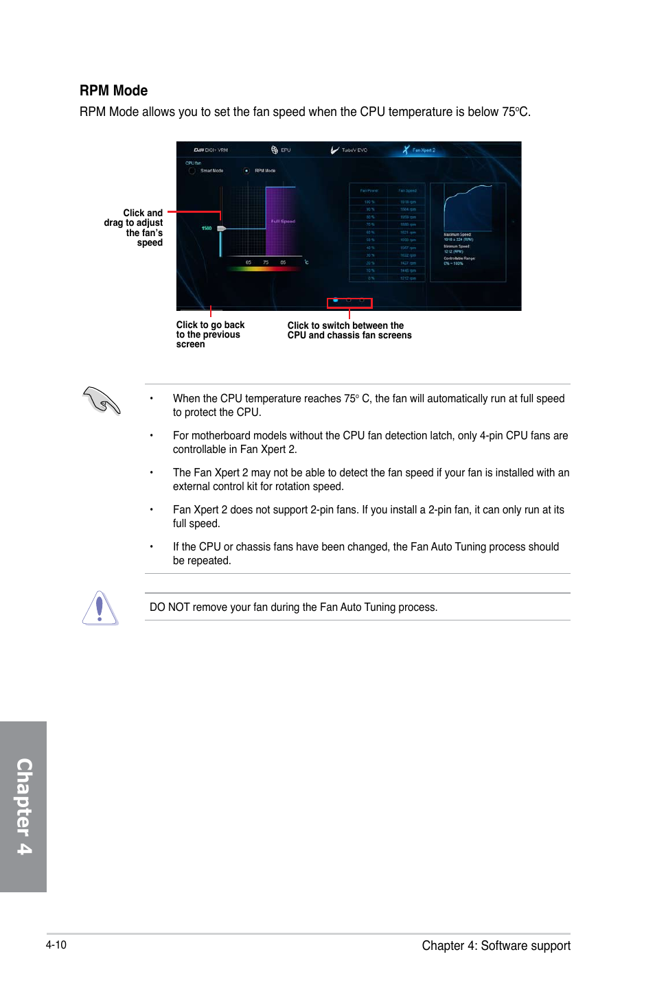 Chapter 4, Rpm mode | Asus H87M-PLUS User Manual | Page 112 / 132