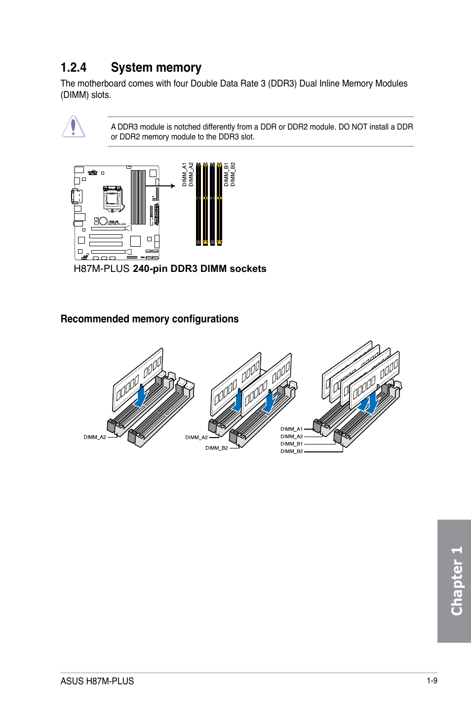 Chapter 1 | Asus H87M-PLUS User Manual | Page 23 / 132