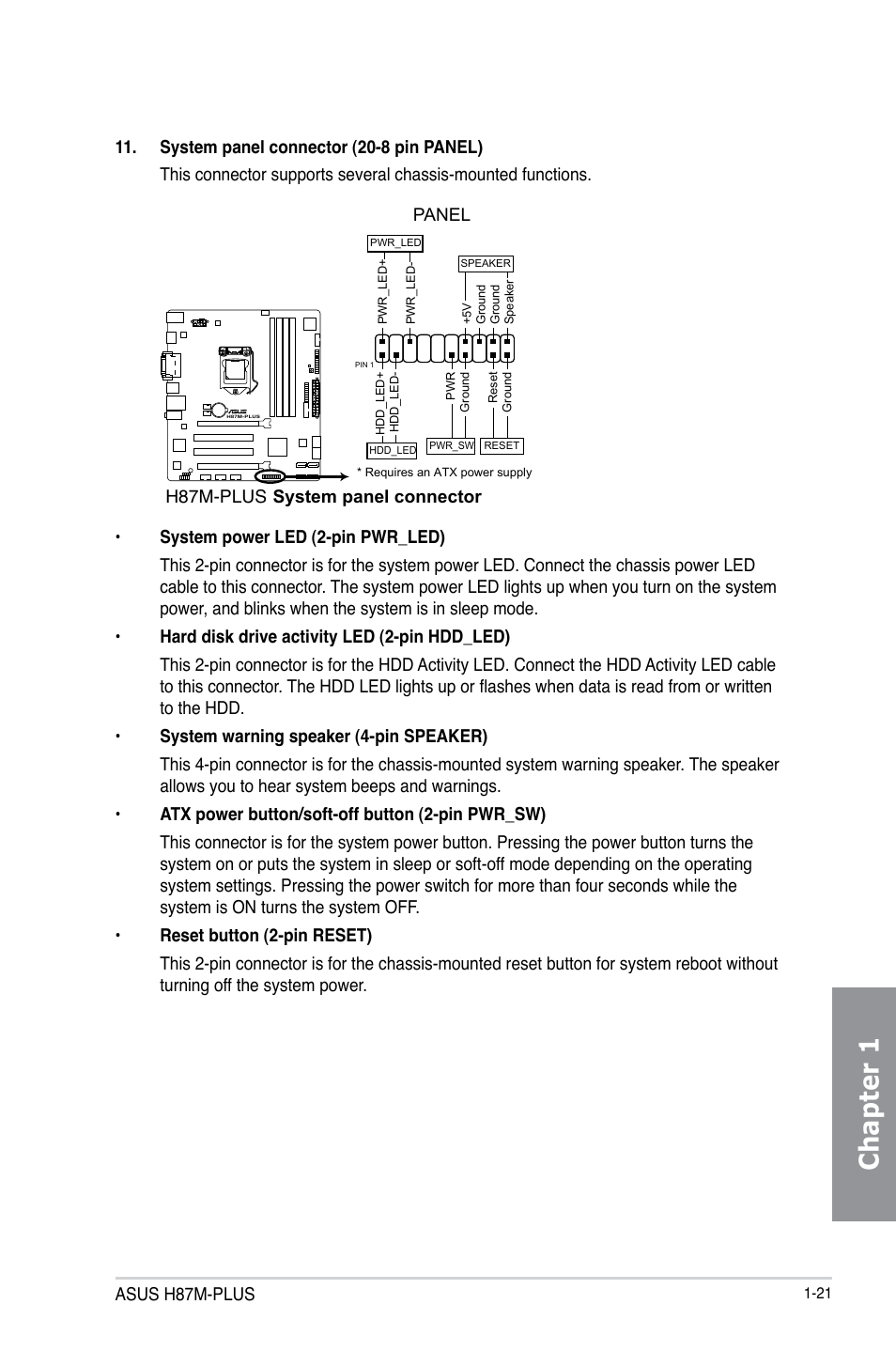 Chapter 1 | Asus H87M-PLUS User Manual | Page 35 / 132