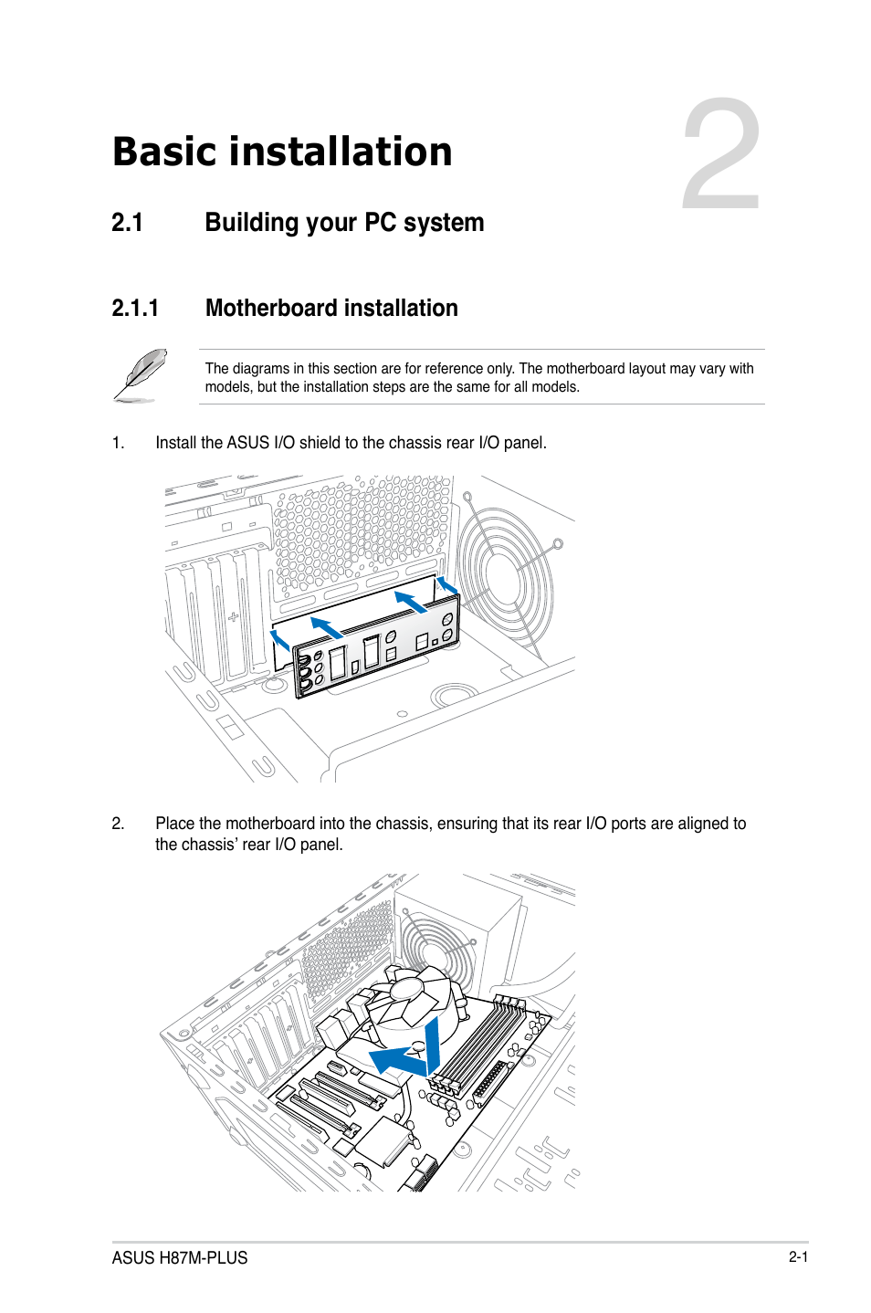 Basic installation | Asus H87M-PLUS User Manual | Page 37 / 132