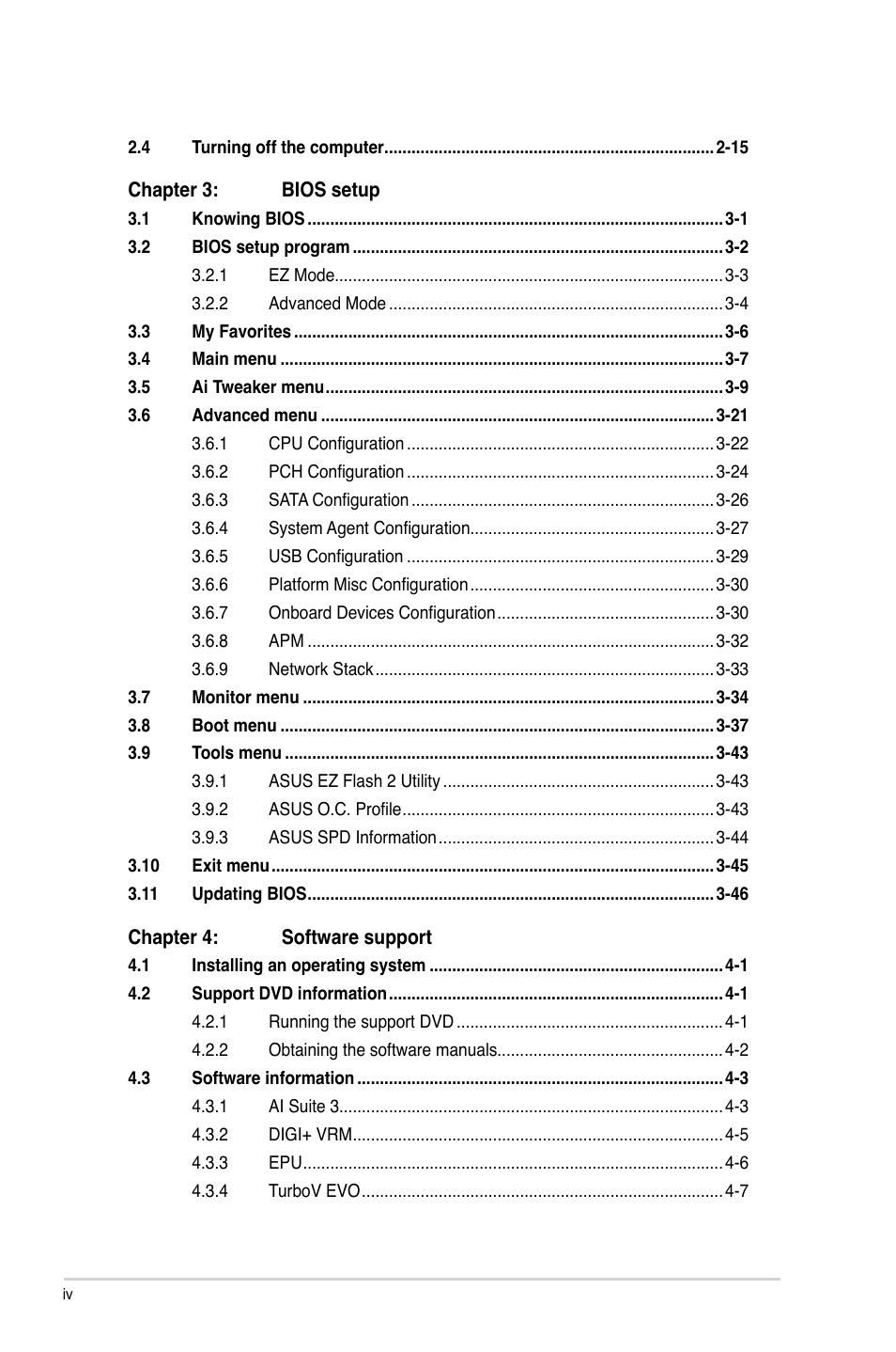 Asus H87M-PLUS User Manual | Page 4 / 132