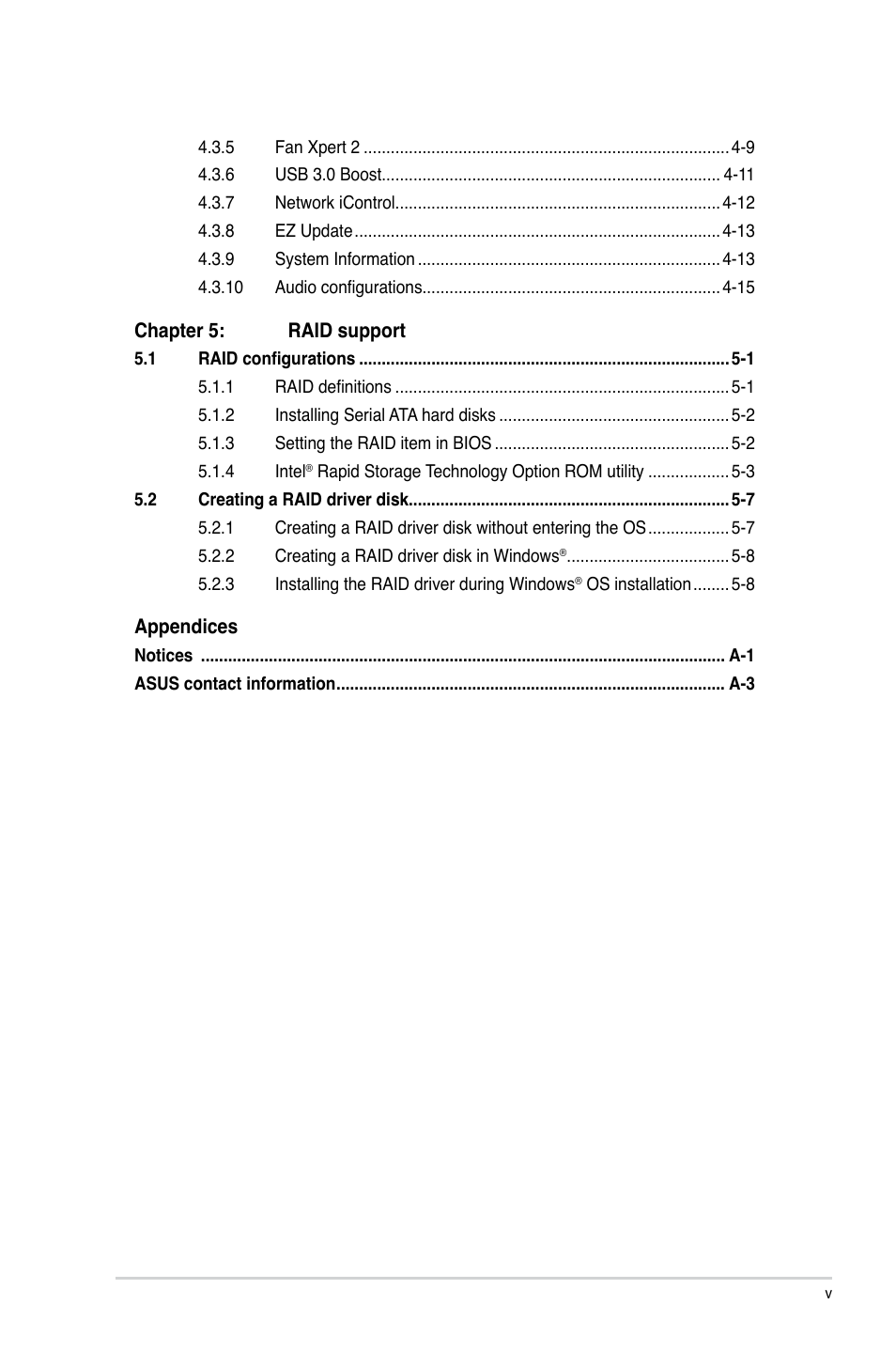 Asus H87M-PLUS User Manual | Page 5 / 132