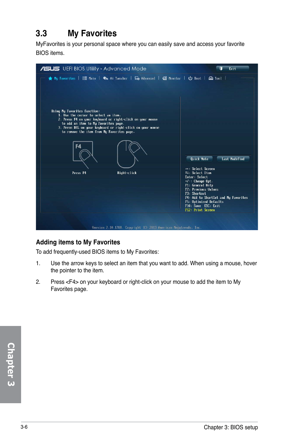 Chapter 3 3.3 my favorites | Asus H87M-PLUS User Manual | Page 58 / 132