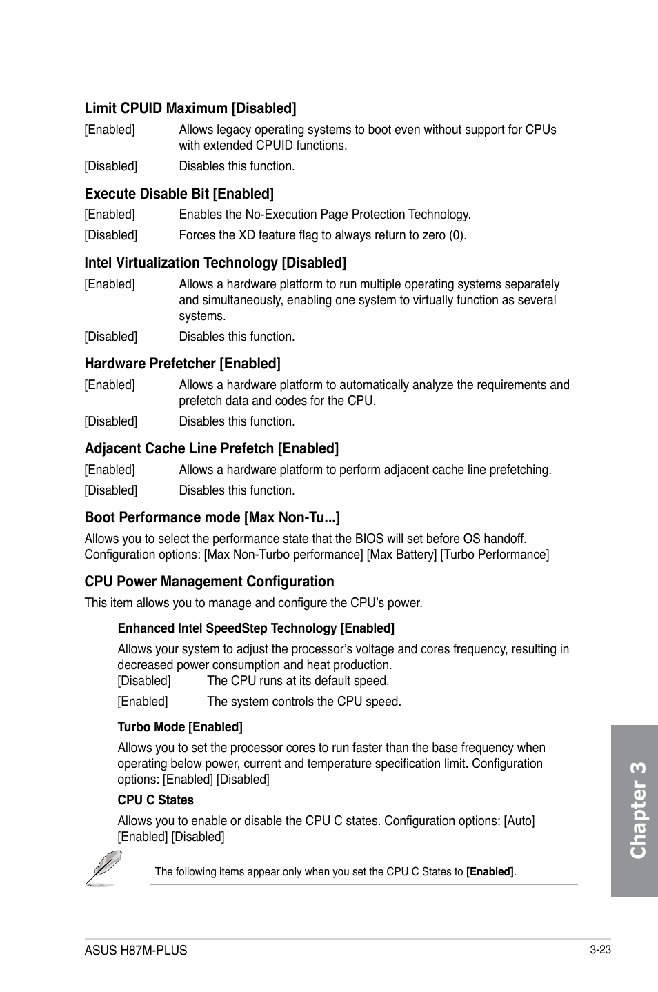 Chapter 3 | Asus H87M-PLUS User Manual | Page 75 / 132