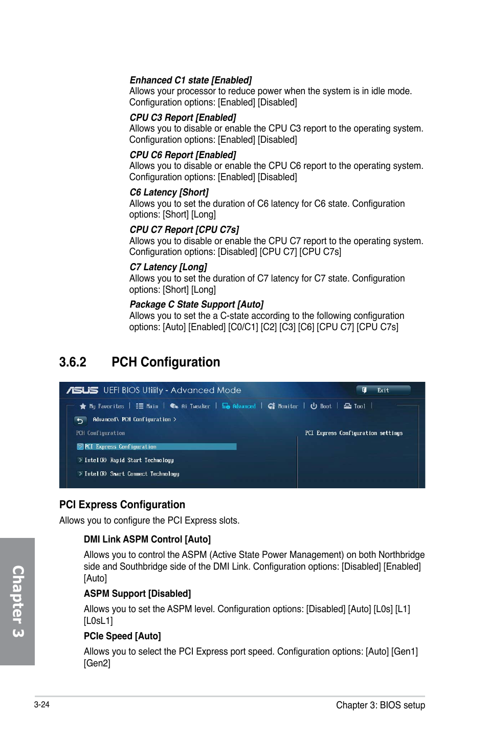 Chapter 3, 2 pch configuration | Asus H87M-PLUS User Manual | Page 76 / 132