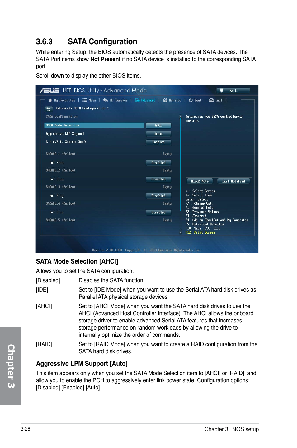 Chapter 3, 3 sata configuration | Asus H87M-PLUS User Manual | Page 78 / 132